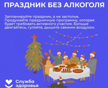 Профилактика злоупотребления алкоголем в Новогодние праздники